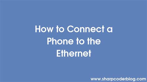 Image result for IP Phone Ethernet Connection