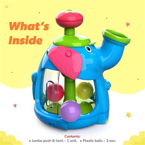 Funskool Giggles Jumbo Push & Twirl - Push and Spin Toy — Toycra