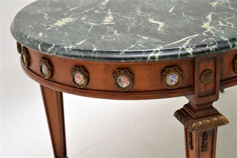 Antique Round Marble Coffee Table at Frank Jimenez blog