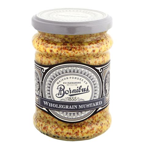 Bornibus Mustard : Wholegrain (Moutarde en Grains), 8.6oz (245g) - Miz ...