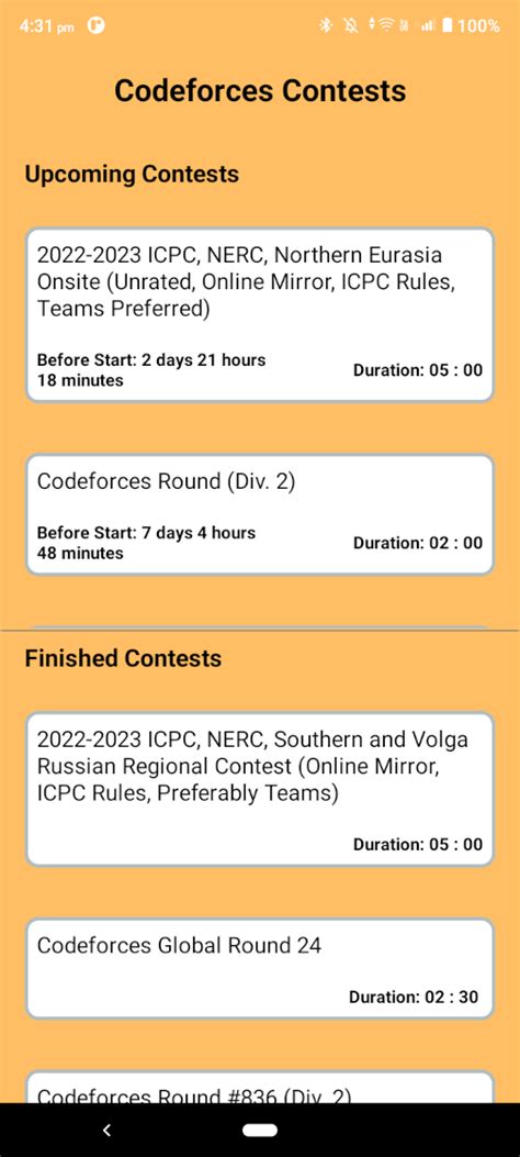 Image result for Codeforces Contests