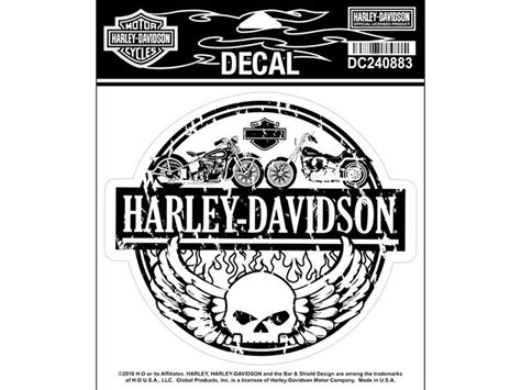 Harley-Davidson Decal/Aufkleber "WINGED SKULL" DC2240883