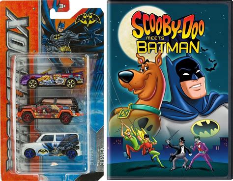 Scooby Doo Meets Batman cartoon Movie DVD + car set Batman Power Attack ...