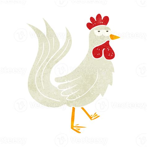 hand drawn retro cartoon cock 44977259 PNG