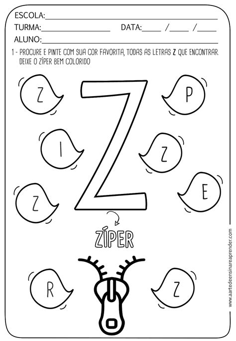 Free Printable Letter Z Craft Template - Simple Mom Project