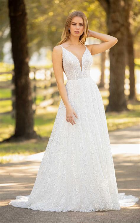 Simple A Line Wedding Dress