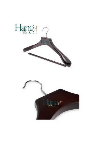 Wooden Hanger - HangitNow Wooden Garment Hangers With Non Slip Bar ...