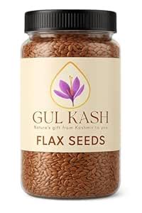 GUL KASH Pure Alsi Flax Seeds 450g - Raw Unroasted Flaxseeds for Hair ...