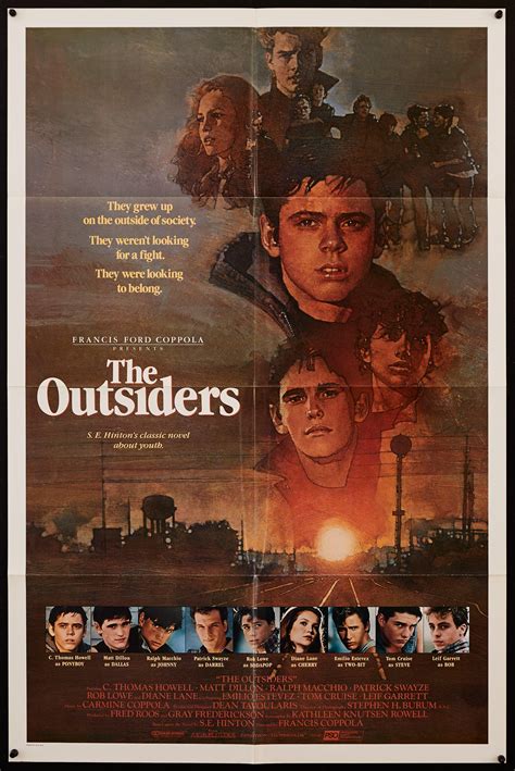 Shop The Outsiders Movie 1983 Poster USA 1 Sheet (27x41)