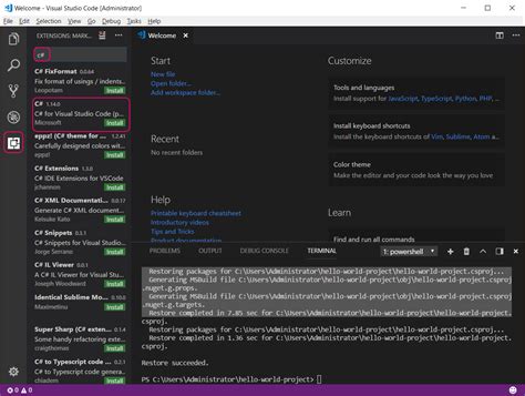 Image result for Visual Studio Code with .Net