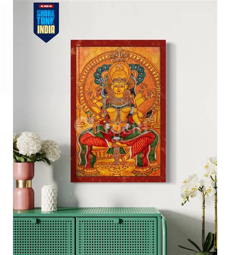 Buy Thirumandhamkunnu Bhagavathy Kerala Mural Canvas Giclee Print ...