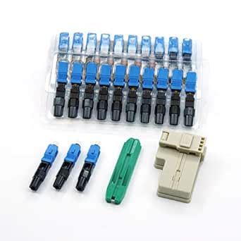 RETT FQC 100pcs SC UPC Fiber Optic Quick Connectors with Matched Tools ...