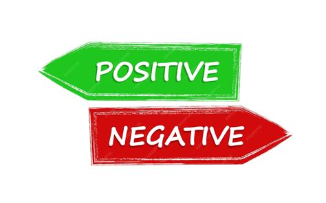 Premium Vector | Positive vs negative Positive and negative