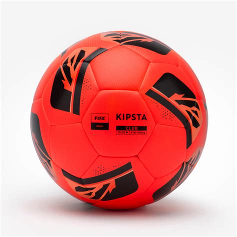 Soccer Ball Size 5 - Club Ball F 500 - fluo ultra orange - Kipsta ...