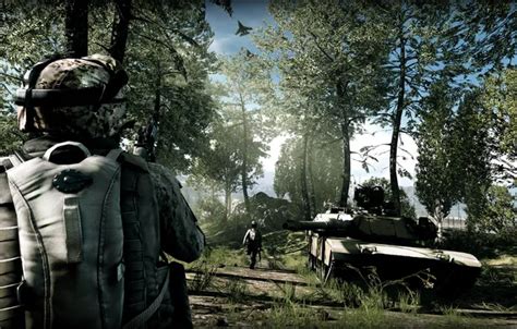 Download wallpaper soldiers, tank, Battlefield, section games in ...