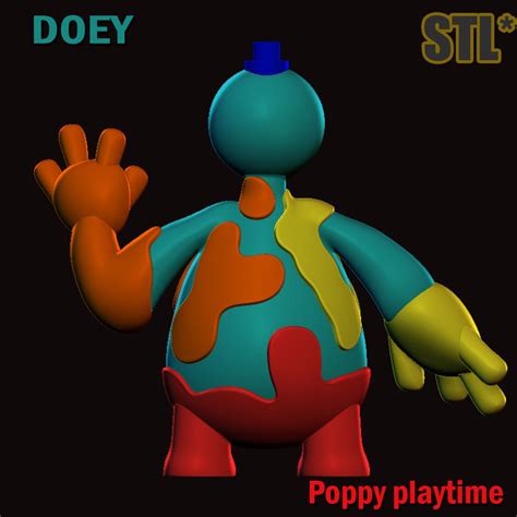 STL 文件 Doey the doughman STL 3D Model Poppy Playtime Chapter 4 Fanart 🦸 ・可下载 3D 打印模型・Cults