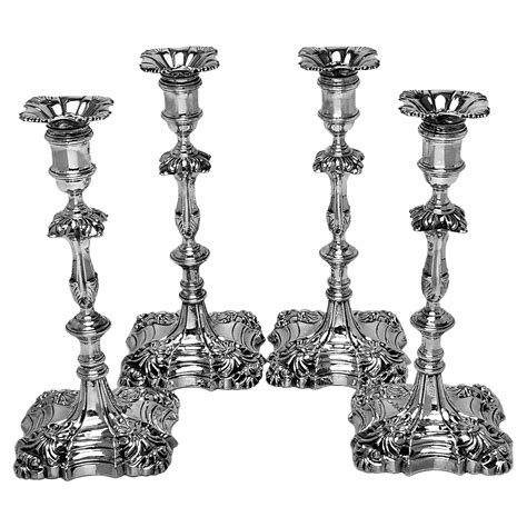 Set of 12 Vintage Glass Crystal Candlesticks Candle Holders at 1stDibs ...