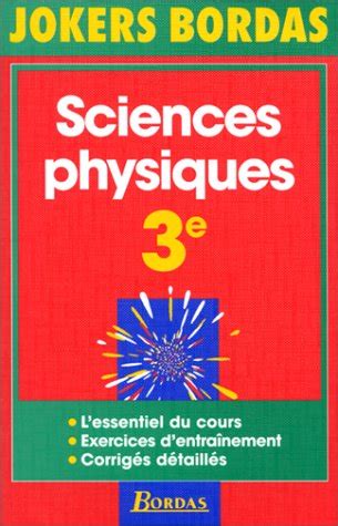 Amazon.in: Buy JOKERS BORDAS Sciences physiques 3ème L'essentiel du ...