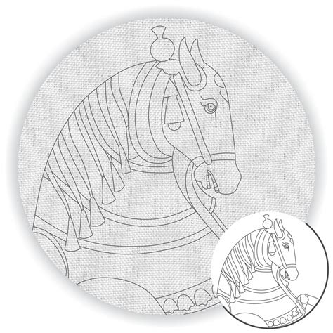 Horse Pre-Marked Canvas– Hobby Decor Pvt Ltd