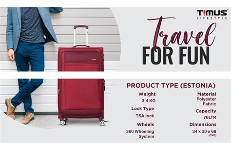Timus Estonia Black 55 cm/ 20 inch Cabin 8 Wheels best waterproof ...