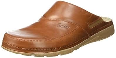 BATZ Peter Leather Mens Slip-On Clogs Mules, Brown, 42 EU (9 M US Men ...