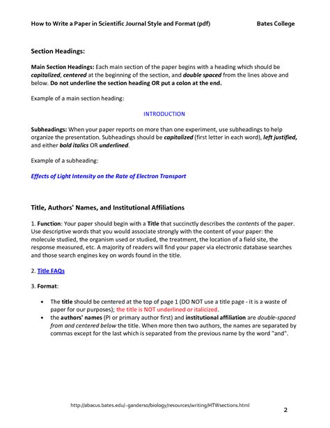 Image result for Scientific Journal Format