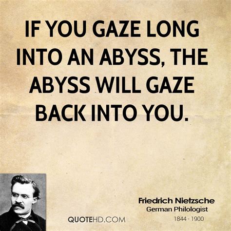 Gaze Into The Abyss Nietzsche Quotes. QuotesGram