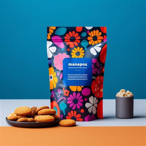 Snack cookies package design mockup | Premium AI-generated image