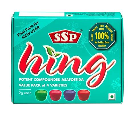 SSP ASAFOETIDA (Hing) Powder|4 Popular Varieties| This Is Offer Pack ...