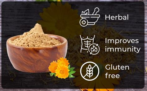 A D Food & Herbs Calendula Flower Powder Aromatic Edible for Homemade ...