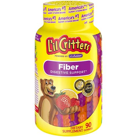 L'il Critters Kids Fiber Gummy Bears Supplement, 90 Count