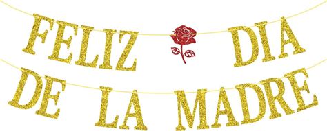 Feliz Dia De La Madre Banner, Spanish Happy Mother's Day Bunting Sign ...