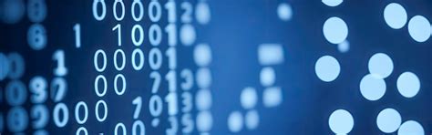 Código de dados binários digitais azuis na tela Fundo de código binário ...