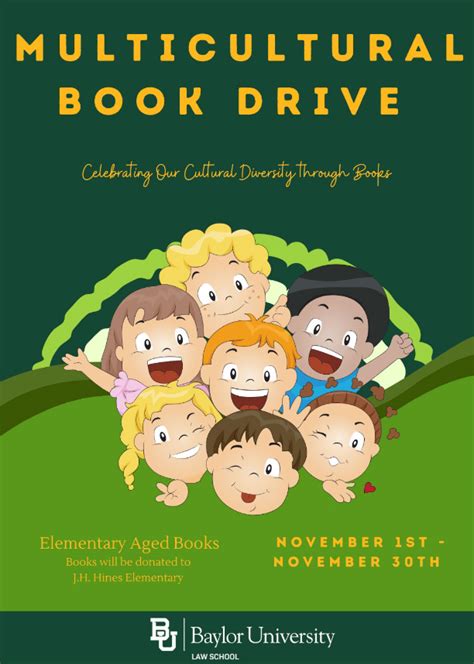 Multicultural Book Drive for J.H. Hines Elementary School | Calendar ...