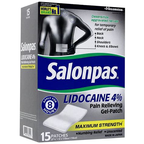 Salonpas Lidocaine Gel-Patch (15 ct.) – Emmanta