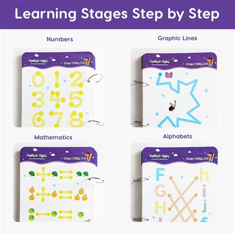 64 Pages Reusable Tracing Line book to improve HAND WRITING For 2+ Yea ...