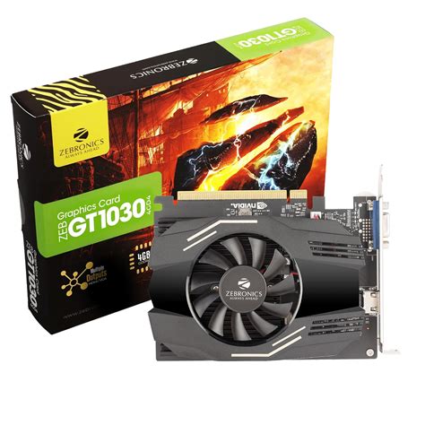 Amazon.in: Buy ZEBRONICS Gt1030 4Gd4 with 4Gb Gddr4,with Versatile Hdmi ...
