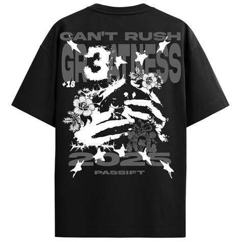 Greatness Black T-Shirt – Passift