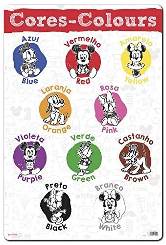 Buy Grupo Erik editores-lamina Didactica Portugues Cores Mickey Mouse ...