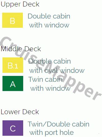 Adriatic Princess 2 yacht deck 1 plan | CruiseMapper