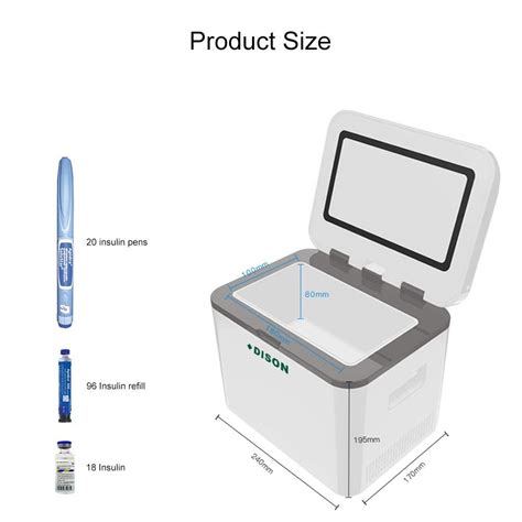 DISON Care Large Capacity Insulin Cooler Box Medicine Fridge ...