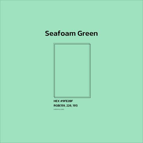 About Seafoam Green - Color codes | Matching colors and paints ...