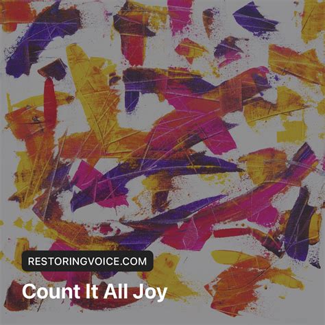 Count It All Joy – Restoring Voice