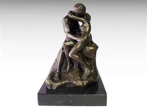 The Kiss Bronze Sculpture Design by Auguste Rodin Le Baiser - Etsy