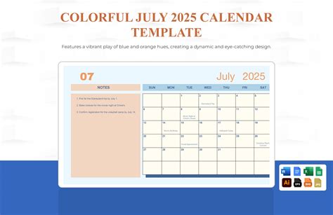 Colorful September 2025 Calendar in Excel, Word, Google Docs, Google ...