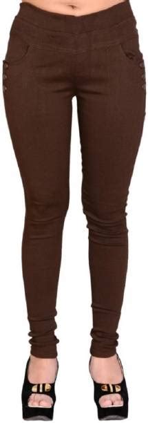 Brown Jeggings - Buy Brown Jeggings Online at Best Prices In India ...