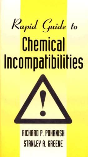Rapid Guide to Chemical Incompatibilities : Amazon.in: Books
