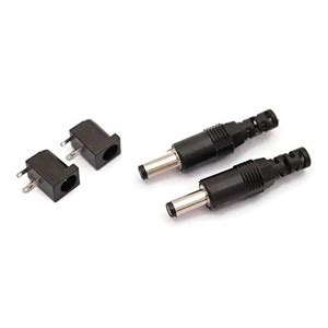 Electronic Spices Male Plug and Female Jack 3 Pin Pcb Panel Mount Dc ...