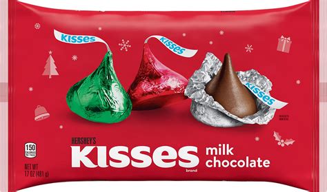 Amazon.com : HERSHEY'S KISSES Cherry Cordial Flavored, Christmas Candy ...