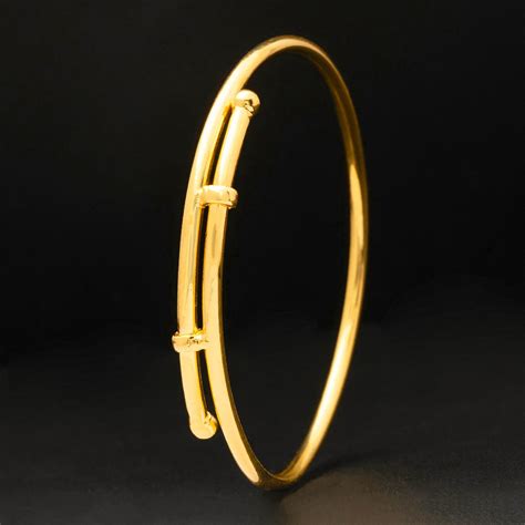 Buy 24k Gold Plated Adjustable Baby Bangle | Parakkat Jewels